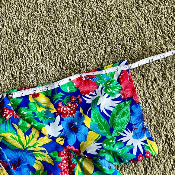 Tropical Hawaiian Short Sleeve Button Up Shirt Handmade Lightweight - Picture 5 of 6